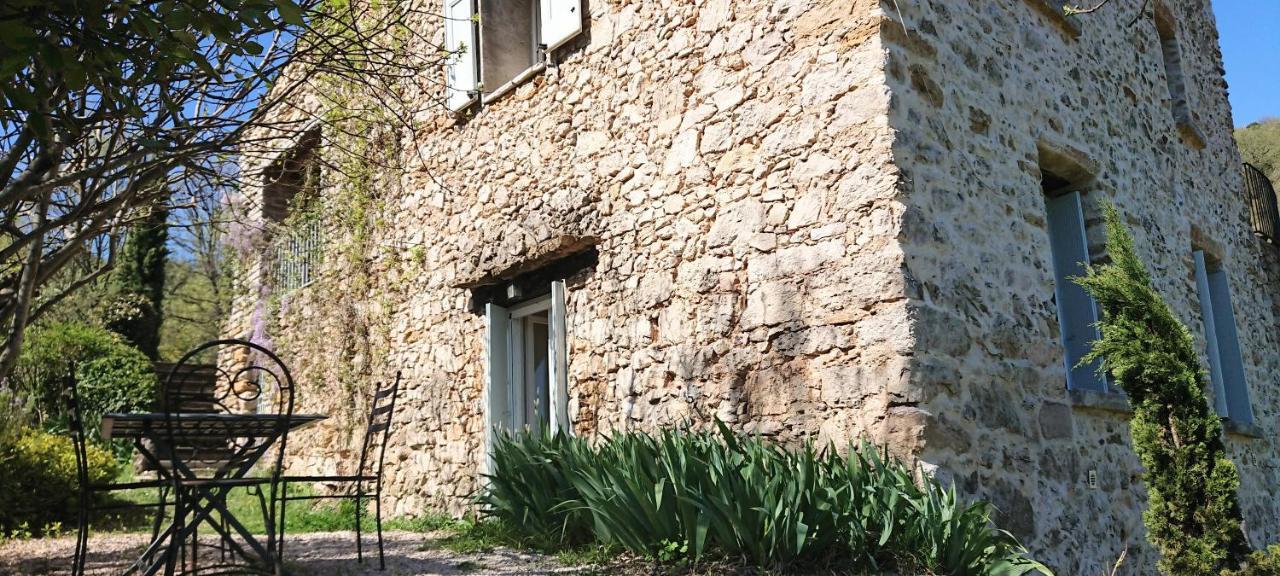 Gite En Cevennes Du Sud, Bergerie Restauree Au Rez De Jardin D'Une Bastide Avec Piscine, Vue Exceptionnelle, Authenticite Et Confort Saint-Laurent-le-Minier Eksteriør bilde