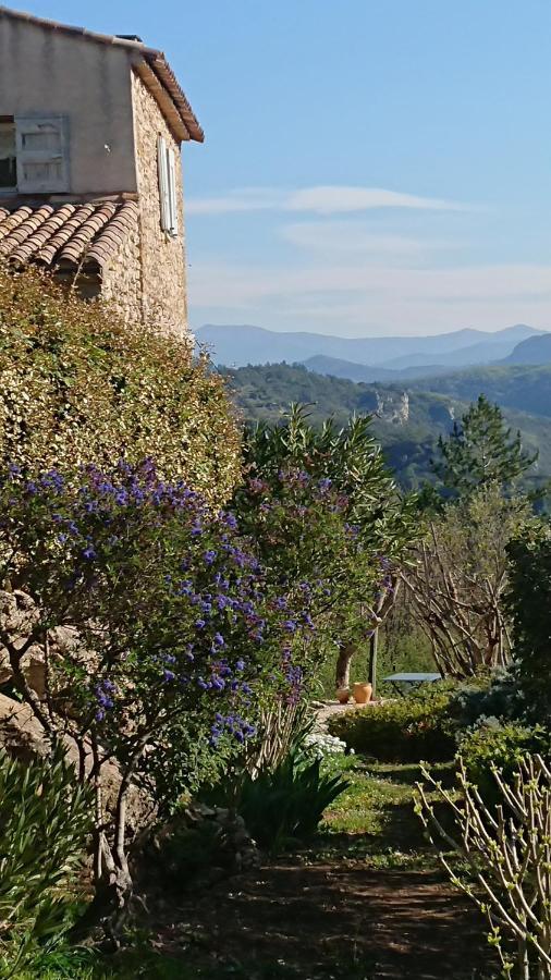 Gite En Cevennes Du Sud, Bergerie Restauree Au Rez De Jardin D'Une Bastide Avec Piscine, Vue Exceptionnelle, Authenticite Et Confort Saint-Laurent-le-Minier Eksteriør bilde