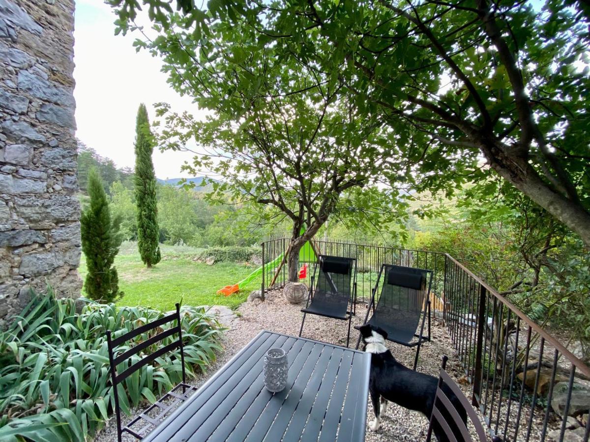 Gite En Cevennes Du Sud, Bergerie Restauree Au Rez De Jardin D'Une Bastide Avec Piscine, Vue Exceptionnelle, Authenticite Et Confort Saint-Laurent-le-Minier Eksteriør bilde