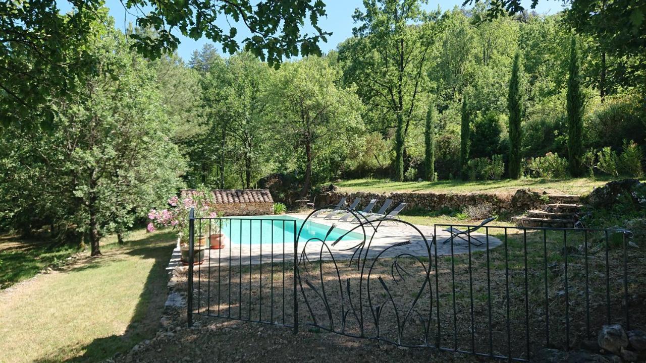 Gite En Cevennes Du Sud, Bergerie Restauree Au Rez De Jardin D'Une Bastide Avec Piscine, Vue Exceptionnelle, Authenticite Et Confort Saint-Laurent-le-Minier Eksteriør bilde
