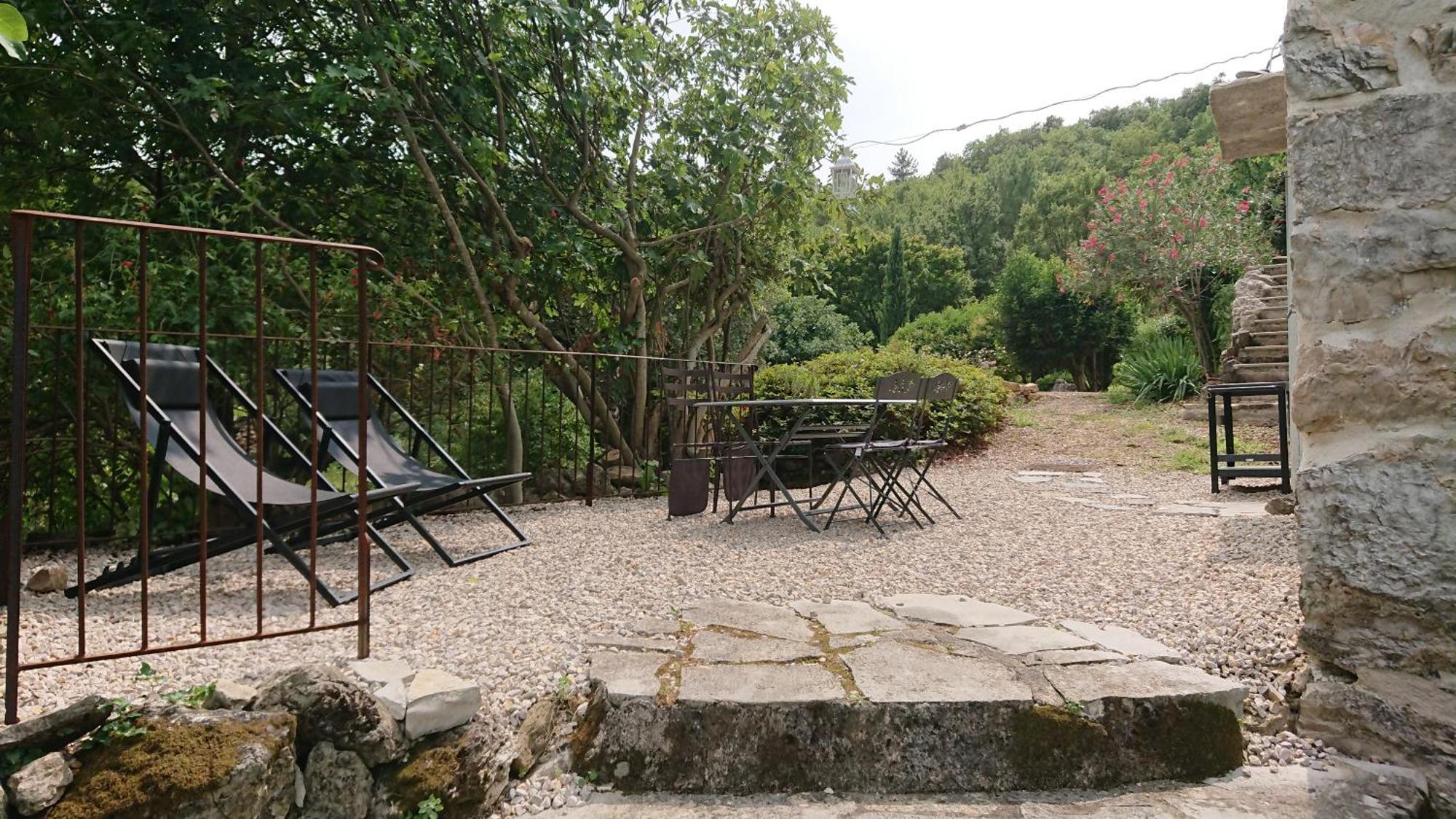 Gite En Cevennes Du Sud, Bergerie Restauree Au Rez De Jardin D'Une Bastide Avec Piscine, Vue Exceptionnelle, Authenticite Et Confort Saint-Laurent-le-Minier Eksteriør bilde