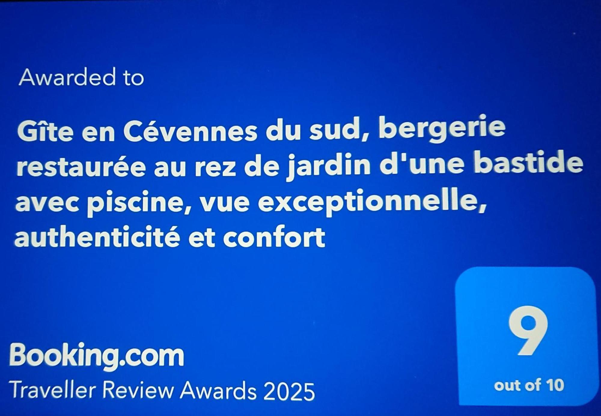 Gite En Cevennes Du Sud, Bergerie Restauree Au Rez De Jardin D'Une Bastide Avec Piscine, Vue Exceptionnelle, Authenticite Et Confort Saint-Laurent-le-Minier Eksteriør bilde